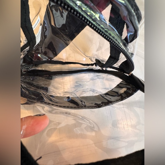 🎒Clear Sling Stadium-Approved Bag with Black Trim by Eastsport - Picture 15 of 16